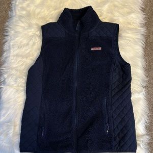 Used Vineyard Vines Blue Vest in small